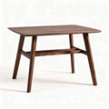 Wooden dining table in walnut finish with dimensions 120 x 80 x 75cm
