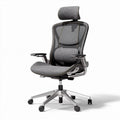 Ergonomic office chair with mesh fabric adjustable height and lumbar support 65 x 65 x 120cm